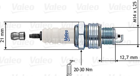 Valeo 246861 - Aizdedzes svece ps1.lv