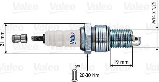 Valeo 246862 - Aizdedzes svece ps1.lv