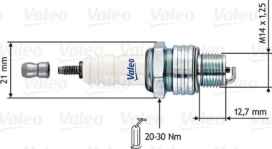 Valeo 246882 - Aizdedzes svece ps1.lv