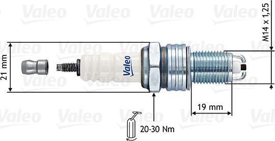 Valeo 246887 - Aizdedzes svece ps1.lv