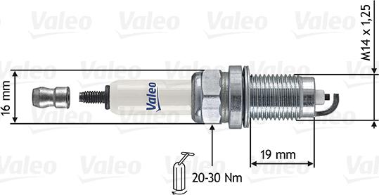 Valeo 246873 - Aizdedzes svece ps1.lv