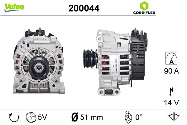 Valeo 200044 - Ģenerators ps1.lv