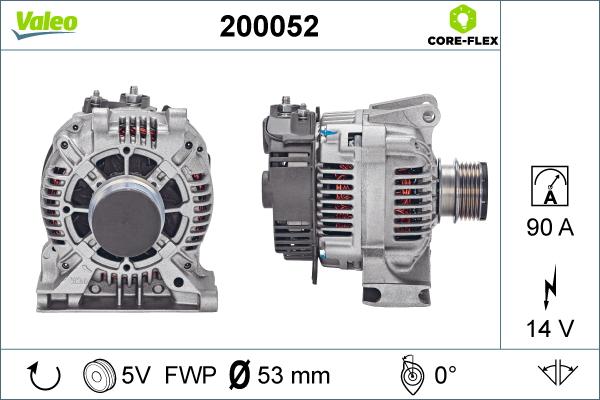 Valeo 200052 - Ģenerators ps1.lv