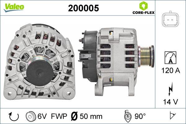 Valeo 200005 - Ģenerators ps1.lv