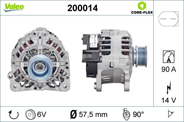 Valeo 200014 - Ģenerators ps1.lv