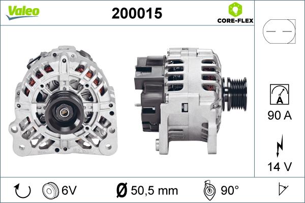 Valeo 200015 - Ģenerators ps1.lv