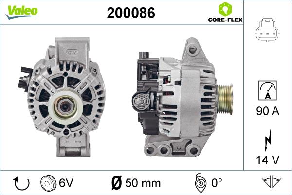 Valeo 200086 - Ģenerators ps1.lv