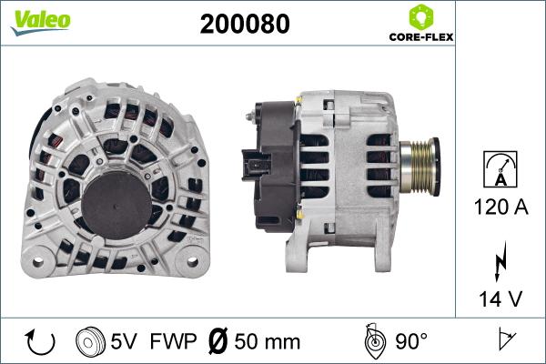 Valeo 200080 - Ģenerators ps1.lv