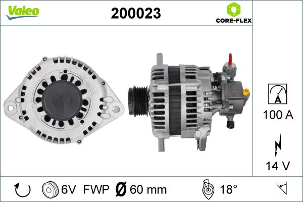 Valeo 200023 - Ģenerators ps1.lv