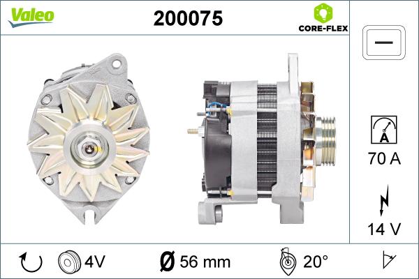 Valeo 200075 - Ģenerators ps1.lv