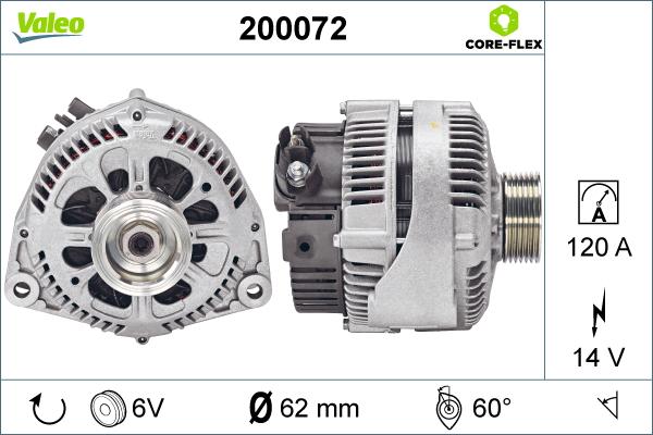 Valeo 200072 - Aizmugurējais lukturis ps1.lv