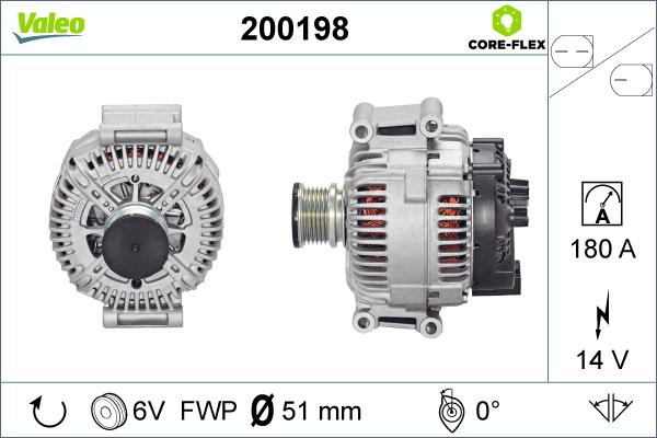 Valeo 200198 - Ģenerators ps1.lv