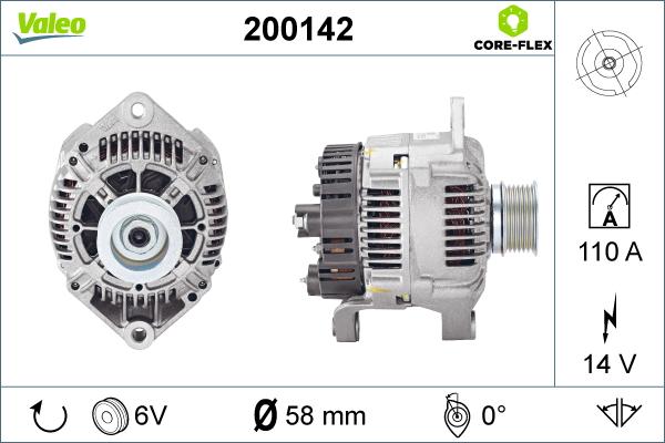 Valeo 200142 - Ģenerators ps1.lv