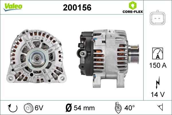 Valeo 200156 - Ģenerators ps1.lv