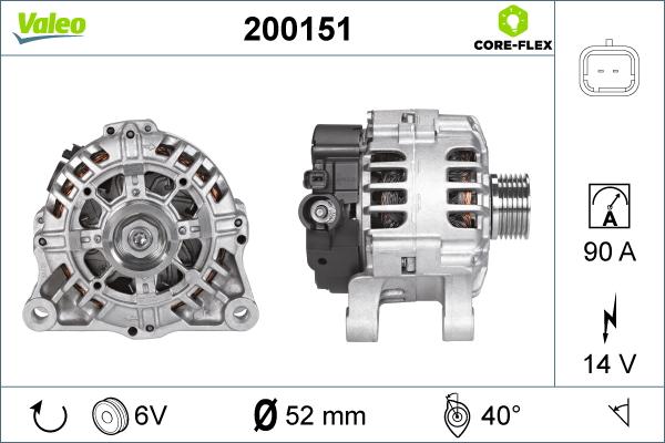 Valeo 200151 - Ģenerators ps1.lv