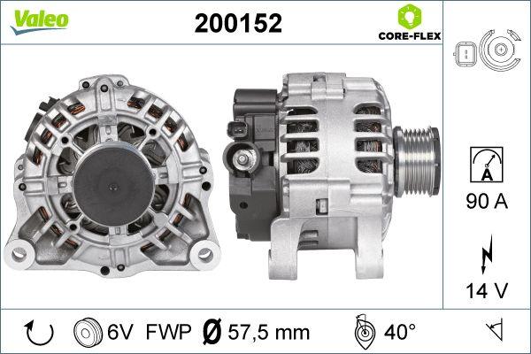 Valeo 200152 - Ģenerators ps1.lv