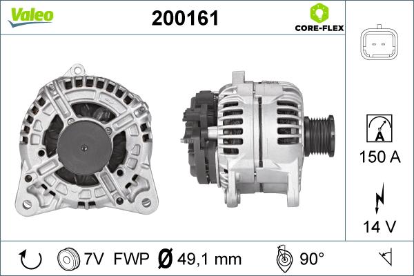 Valeo 200161 - Ģenerators ps1.lv