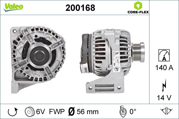 Valeo 200168 - Ģenerators ps1.lv