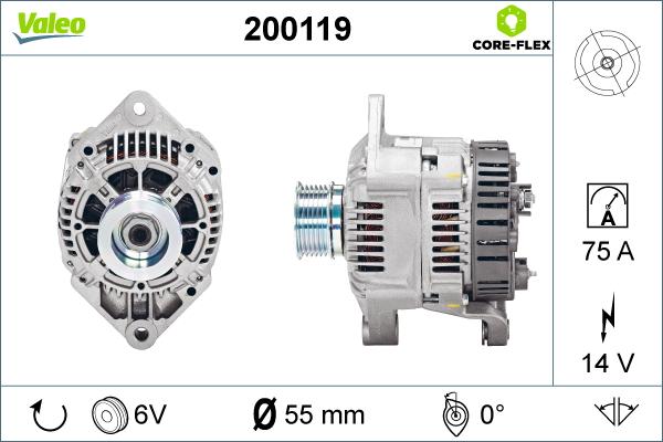 Valeo 200119 - Ģenerators ps1.lv