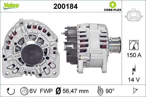 Valeo 200184 - Ģenerators ps1.lv