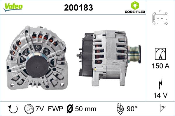 Valeo 200183 - Ģenerators ps1.lv