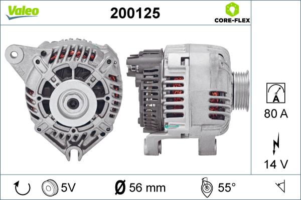 Valeo 200125 - Ģenerators ps1.lv