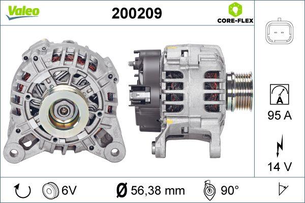 Valeo 200209 - Ģenerators ps1.lv