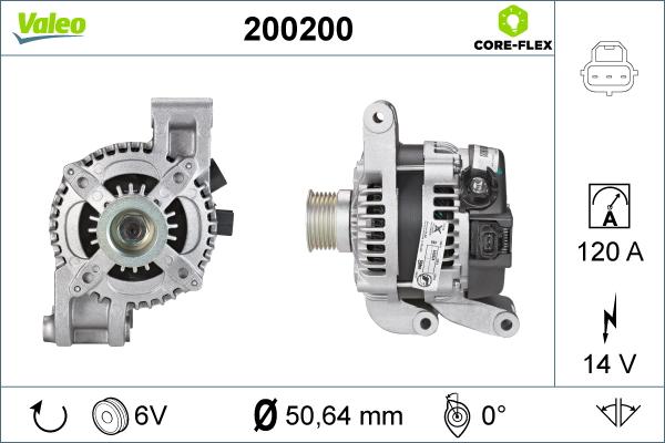 Valeo 200200 - Ģenerators ps1.lv