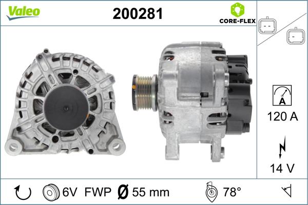 Valeo 200281 - Ģenerators ps1.lv