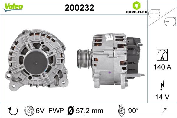 Valeo 200232 - Ģenerators ps1.lv