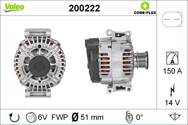 Valeo 200222 - Ģenerators ps1.lv