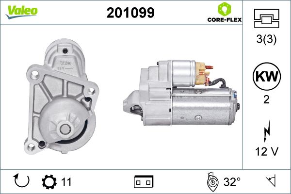 Valeo 201099 - Starteris ps1.lv