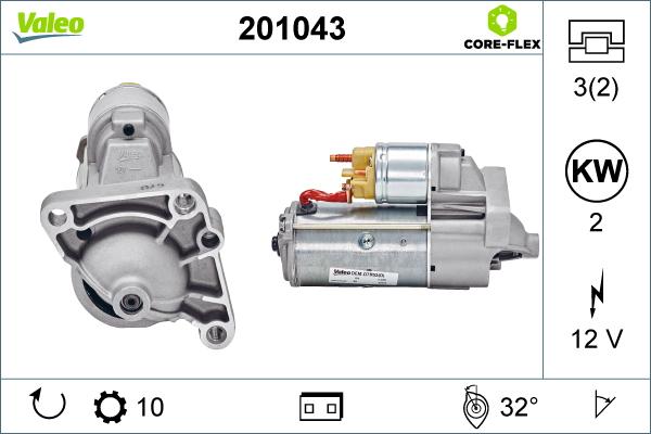 Valeo 201043 - Starteris ps1.lv