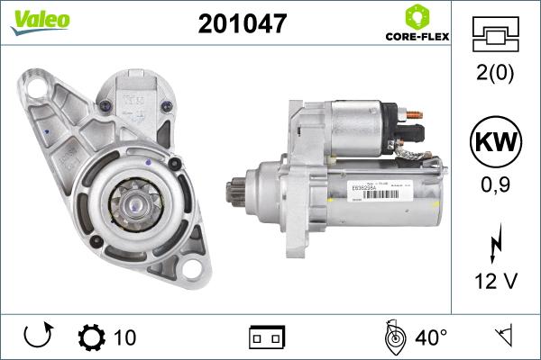 Valeo 201047 - Starteris ps1.lv