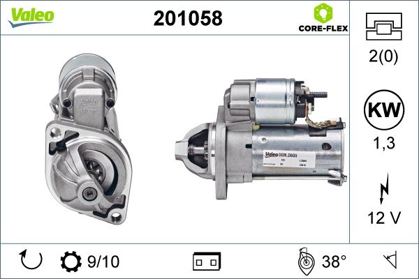 Valeo 201058 - Starteris ps1.lv