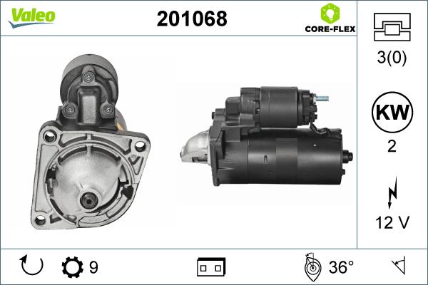 Valeo 201068 - Starteris ps1.lv