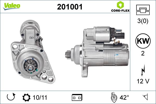 Valeo 201001 - Starteris ps1.lv