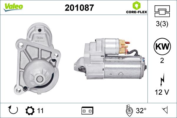 Valeo 201087 - Starteris ps1.lv