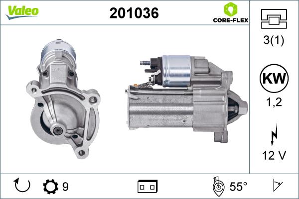 Valeo 201036 - Starteris ps1.lv