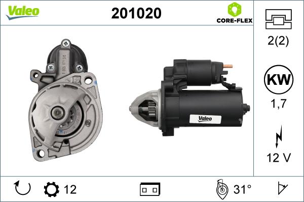 Valeo 201020 - Starteris ps1.lv