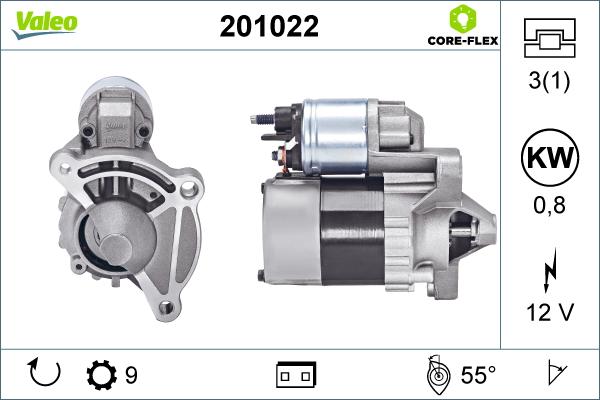 Valeo 201022 - Starteris ps1.lv