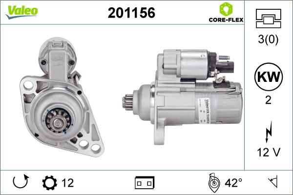 Valeo 201156 - Starteris ps1.lv