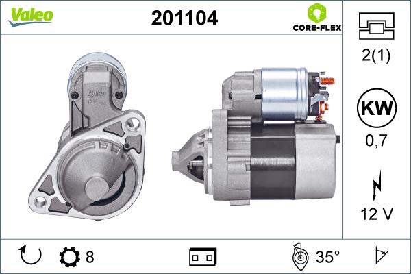 Valeo 201104 - Starteris ps1.lv