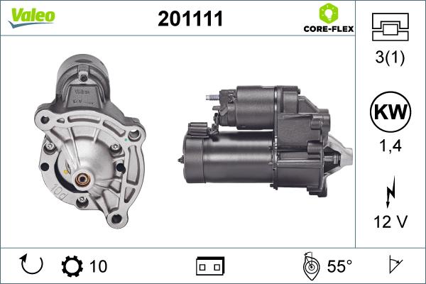 Valeo 201111 - Starteris ps1.lv