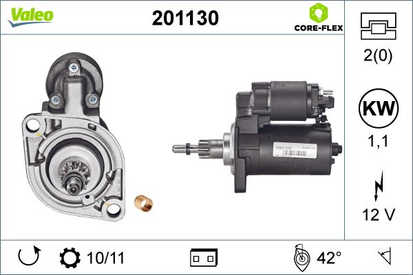 Valeo 201130 - Starteris ps1.lv