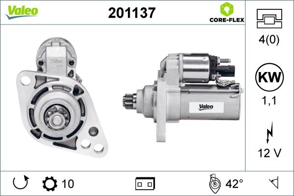 Valeo 201137 - Starteris ps1.lv