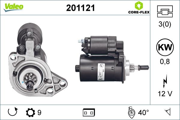 Valeo 201121 - Starteris ps1.lv