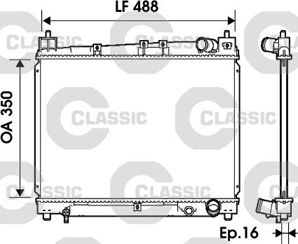 Valeo 234840 - Radiators, Motora dzesēšanas sistēma ps1.lv