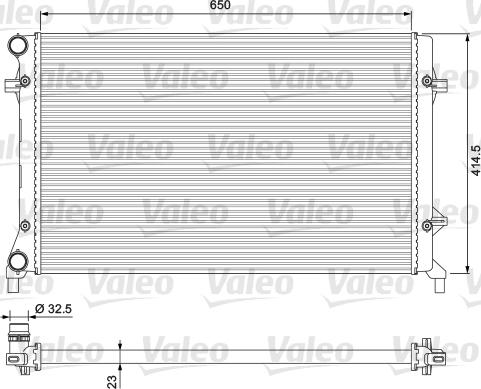 Valeo 234332 - Radiators, Motora dzesēšanas sistēma ps1.lv