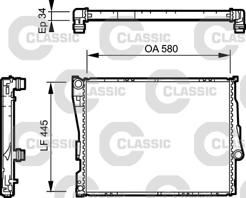 Valeo 234276 - Radiators, Motora dzesēšanas sistēma ps1.lv